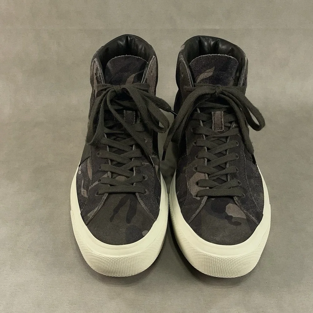 Tom Ford Camo Cambridge Hi Taupe Black Camouflage‎ Sneakers Men's Size 8.5